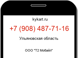 Информация о номере телефона +7 (908) 487-71-16: регион, оператор