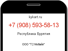 Информация о номере телефона +7 (908) 593-58-13: регион, оператор