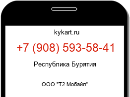 Информация о номере телефона +7 (908) 593-58-41: регион, оператор