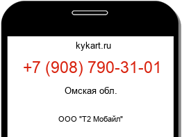 Информация о номере телефона +7 (908) 790-31-01: регион, оператор