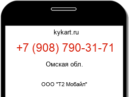 Информация о номере телефона +7 (908) 790-31-71: регион, оператор