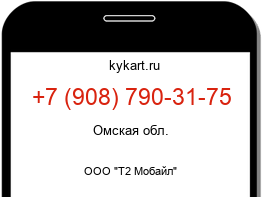 Информация о номере телефона +7 (908) 790-31-75: регион, оператор