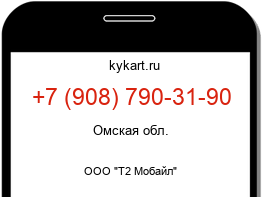 Информация о номере телефона +7 (908) 790-31-90: регион, оператор