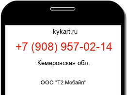 Информация о номере телефона +7 (908) 957-02-14: регион, оператор