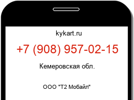 Информация о номере телефона +7 (908) 957-02-15: регион, оператор