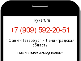 Информация о номере телефона +7 (909) 592-20-51: регион, оператор