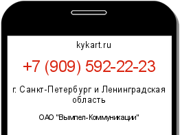 Информация о номере телефона +7 (909) 592-22-23: регион, оператор