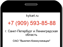 Информация о номере телефона +7 (909) 593-85-88: регион, оператор