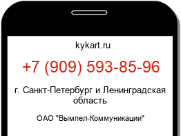 Информация о номере телефона +7 (909) 593-85-96: регион, оператор
