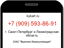 Информация о номере телефона +7 (909) 593-86-91: регион, оператор