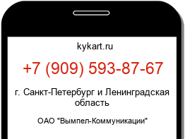 Информация о номере телефона +7 (909) 593-87-67: регион, оператор