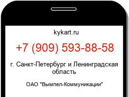 Информация о номере телефона +7 (909) 593-88-58: регион, оператор