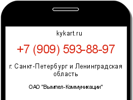Информация о номере телефона +7 (909) 593-88-97: регион, оператор