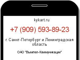 Информация о номере телефона +7 (909) 593-89-23: регион, оператор
