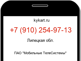 Информация о номере телефона +7 (910) 254-97-13: регион, оператор