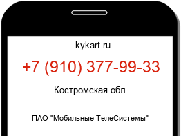 Информация о номере телефона +7 (910) 377-99-33: регион, оператор