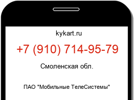 Информация о номере телефона +7 (910) 714-95-79: регион, оператор