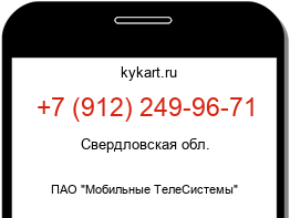 Информация о номере телефона +7 (912) 249-96-71: регион, оператор