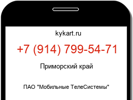 Информация о номере телефона +7 (914) 799-54-71: регион, оператор