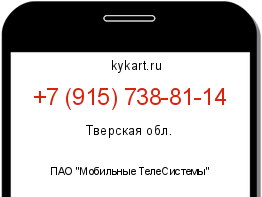 Информация о номере телефона +7 (915) 738-81-14: регион, оператор