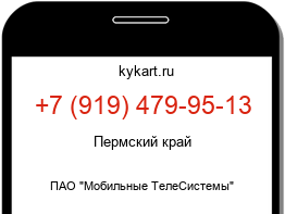 Информация о номере телефона +7 (919) 479-95-13: регион, оператор