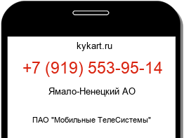Информация о номере телефона +7 (919) 553-95-14: регион, оператор