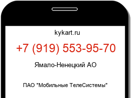 Информация о номере телефона +7 (919) 553-95-70: регион, оператор