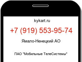 Информация о номере телефона +7 (919) 553-95-74: регион, оператор