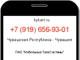 Информация о номере телефона +7 (919) 656-93-01: регион, оператор