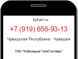 Информация о номере телефона +7 (919) 656-93-13: регион, оператор