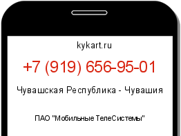 Информация о номере телефона +7 (919) 656-95-01: регион, оператор