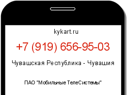 Информация о номере телефона +7 (919) 656-95-03: регион, оператор