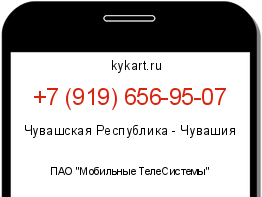 Информация о номере телефона +7 (919) 656-95-07: регион, оператор