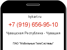 Информация о номере телефона +7 (919) 656-95-10: регион, оператор