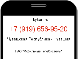 Информация о номере телефона +7 (919) 656-95-20: регион, оператор
