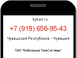 Информация о номере телефона +7 (919) 656-95-43: регион, оператор