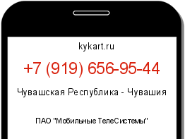 Информация о номере телефона +7 (919) 656-95-44: регион, оператор