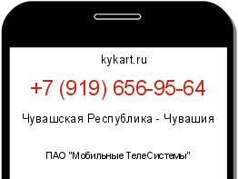Информация о номере телефона +7 (919) 656-95-64: регион, оператор