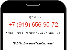 Информация о номере телефона +7 (919) 656-95-72: регион, оператор