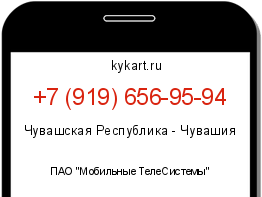 Информация о номере телефона +7 (919) 656-95-94: регион, оператор