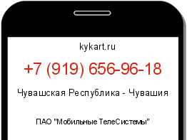 Информация о номере телефона +7 (919) 656-96-18: регион, оператор