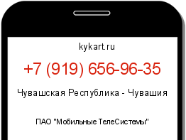 Информация о номере телефона +7 (919) 656-96-35: регион, оператор