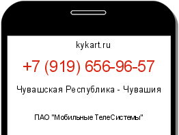 Информация о номере телефона +7 (919) 656-96-57: регион, оператор