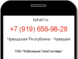 Информация о номере телефона +7 (919) 656-98-28: регион, оператор
