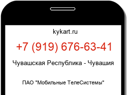 Информация о номере телефона +7 (919) 676-63-41: регион, оператор