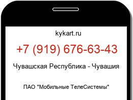 Информация о номере телефона +7 (919) 676-63-43: регион, оператор