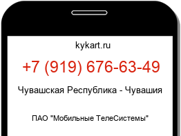 Информация о номере телефона +7 (919) 676-63-49: регион, оператор