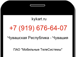 Информация о номере телефона +7 (919) 676-64-07: регион, оператор