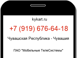 Информация о номере телефона +7 (919) 676-64-18: регион, оператор