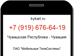 Информация о номере телефона +7 (919) 676-64-19: регион, оператор
